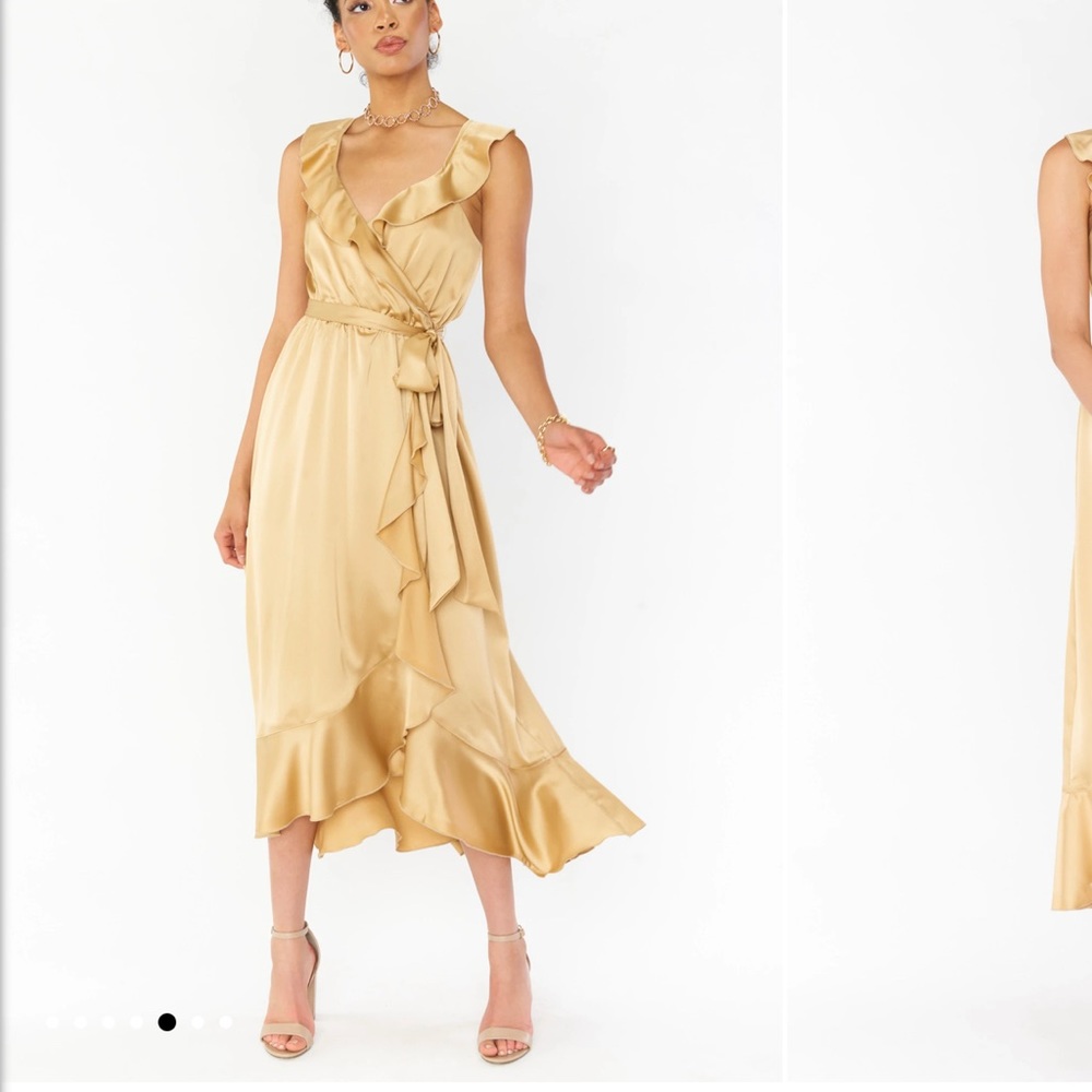 Show Me Your Mumu Samantha Ruffle Wrap Dress